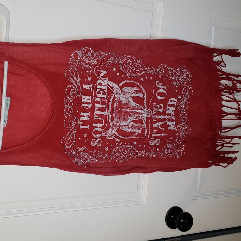 Cute western style tank top